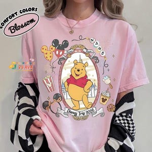 Custom All Characters Disneyland Trip 2026 Shirt, Personalized WDW Family Vacation Matching Tee, Magic Kingdom Mickey Pooh Stitch Buzz Shirt image 6