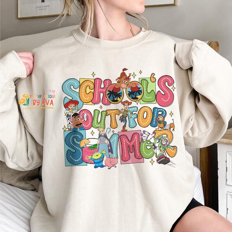 Toy Story School's Out For Summer Last Day of School Shirt, School’s Out Shirt, Teacher Summer Tee, Teacher Appreciation Tee image 5