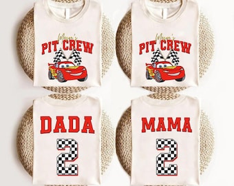Race Car Birthday Family Matching Shirts, Two Fast Birthday Shirt, Pit Crew Mama Dada Sweatshirt, Disneyland Birthday Boy Toddler Shirt