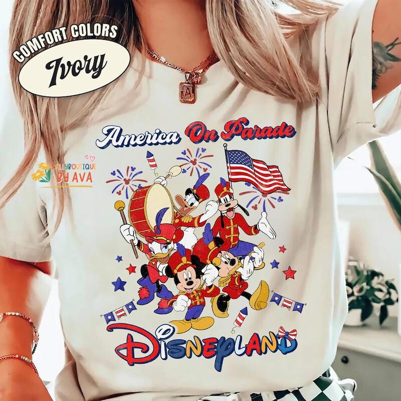 Retro Disneyland America Mickey 4th Of July Shirt, America 4th Of July Shirt, America Parade 250th Shirt, Happy Independence Day 2026 image 5