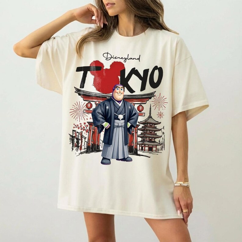 Tokyo Disneyland Toy Story Kimono Shirt, Tokyo Family Trip Tee, Disneyland Matching Shirts, Japan Vacation Girl Trip Tee, Personalized Shirt image 3