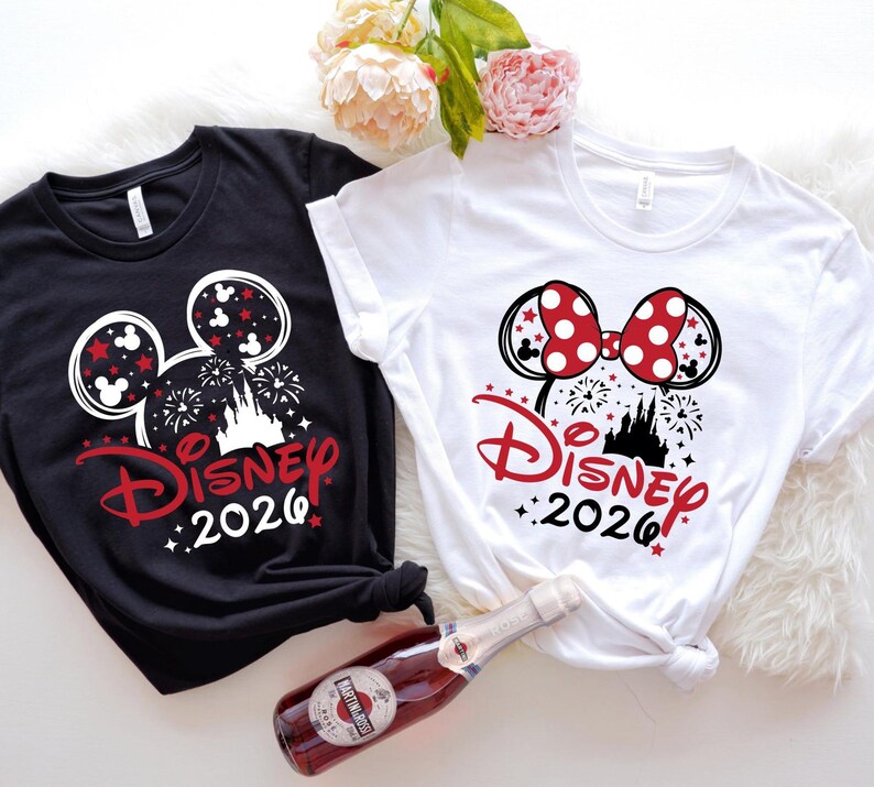 Camiseta personalizada de Disneyland 2026, camisetas del Castillo de Disneyland 2026, camiseta de Disneyland, camiseta del viaje a Disneyland 2026, camiseta familiar a juego de Disneyland imagen 2