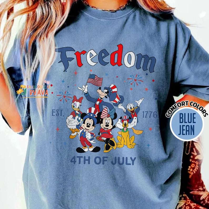 Mickey and Friends Disneyland 4th of July est 1776 Shirt, Disneyland America Shirt, Independence Day, Disneyland Patriotic 250 Years Shirts image 7
