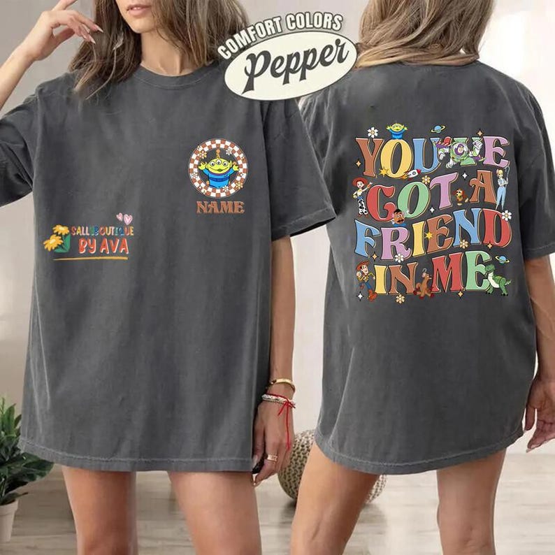 You've Got A Friend In Me Toy Story Shirt, Toy Story Family Matching Shirt, Woody Buzz Lightyear Toy Story Shirt, Toy Story Birthday Shirt image 4
