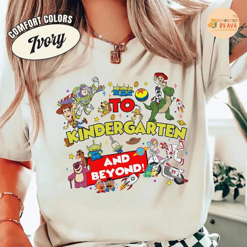 Disneyland Toy Story School To Infinity and Beyond Back To School, T-shirt pour la maternelle et au-delà, Toy Story, T-shirt Pixar image 4