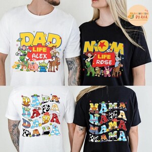 Disneyland Toy Story Mom Dad Life Shirt, Toy Story Dad Tee, Toy Story Family Tee,Toy Story Mom Shirt, Gift For Dad, Gift For Mom, Couple Tee image 4