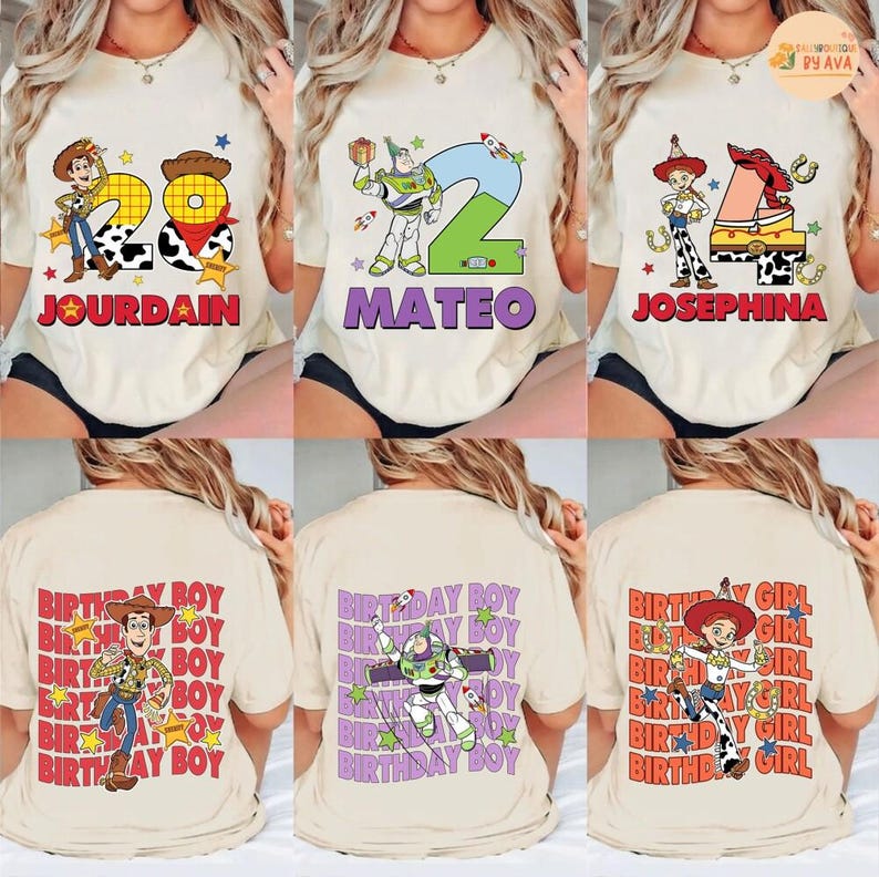 Disneyland Toy Story Birthday shirts, Disneyland Birthday Squad Crew Boy Girl shirts, Toy Story Birthday Family Shirt, Birthday Party immagine 1
