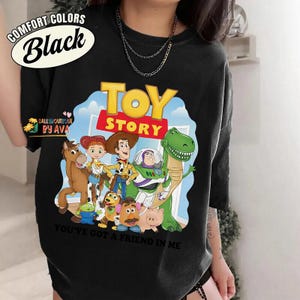 Retro Toy Story You've Got a Friend in Me Shirt, Disneyland Toy Story Characters Tee, Woody Buzz Jessie, Disneyland Family Matching Shirt Bild 4
