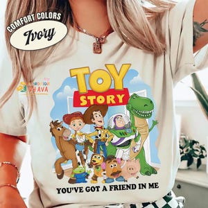 Retro Toy Story You've Got a Friend in Me Shirt, Disneyland Toy Story Characters Tee, Woody Buzz Jessie, Disneyland Family Matching Shirt Bild 6