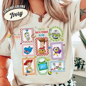 Toy Story 5 Shirt, You've Got A Friend In Me Tee, Disneyland Pixar Woody Buzz Etch Lenny Mr Spell Lilypad, Family Vacation 2026 Trip Shirt image 5