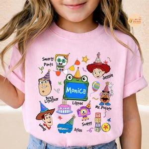 Personalized Toy Story 5 Movie Shirt, Lilypad Buzz Lightyear Woody Jessie Toy Story Land You've Got a Friend In Me Adult & Kids Shirt image 1