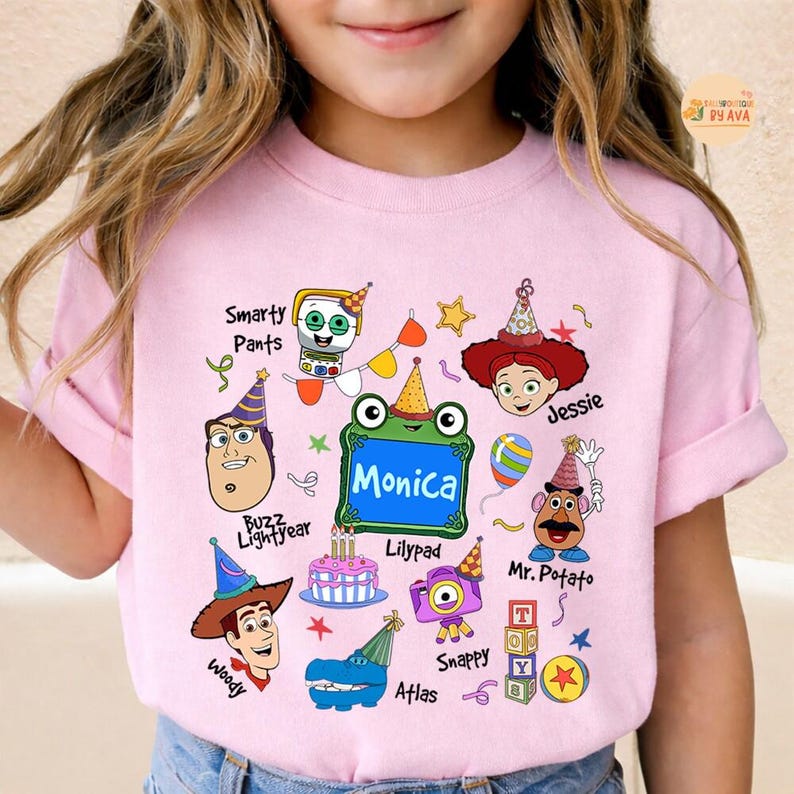 Personalized Toy Story 5 Movie Shirt, Lilypad Buzz Lightyear Woody Jessie Toy Story Land You've Got a Friend In Me Adult & Kids Shirt image 1