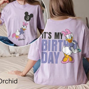 Custom Name Age Disneyland Mickey and Friends With Balloon Shirt, Personalized It's My Birthday Gift, Disneyland Family Matching Shirt 2026 image 3