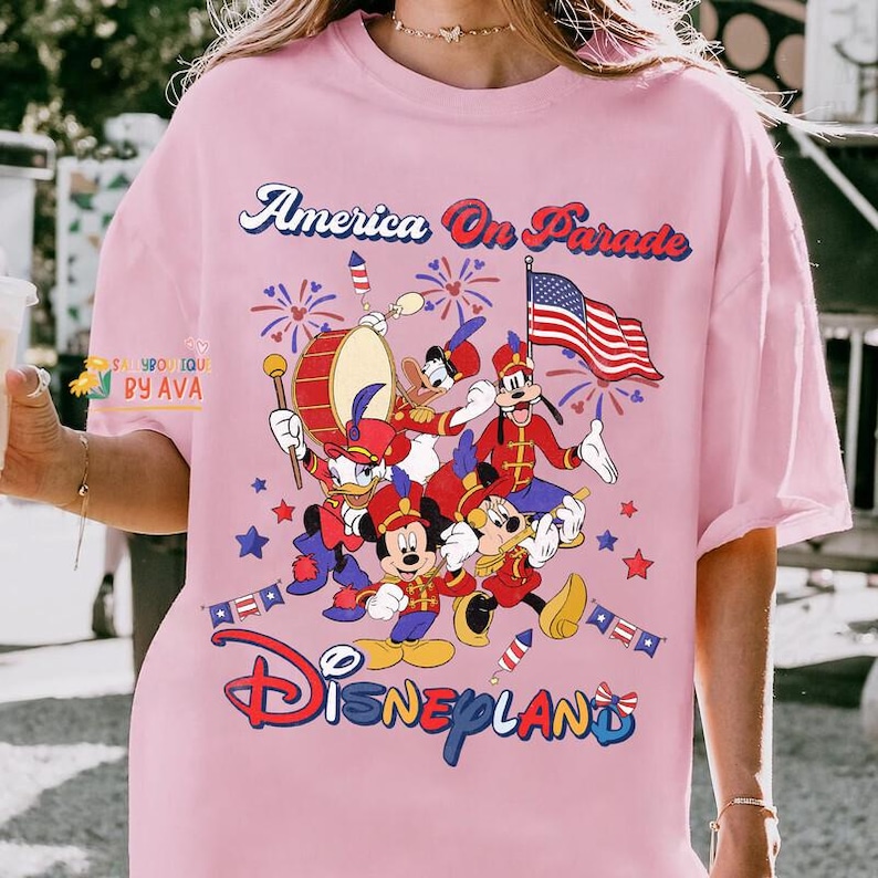 Retro Disneyland America Mickey 4th Of July Shirt, America 4th Of July Shirt, America Parade 250th Shirt, Happy Independence Day 2026 image 7