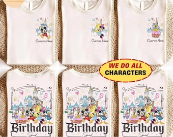 Custom All Disneyland Birthday Shirt, Best Birthday Ever, Disneyland Birthday Boy Girl, Birthday Squad, Mickey and Friends Birthday Trip Tee