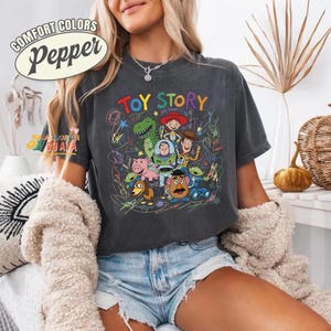 Toy Story You've Got a Friend in Me Shirt, Childlike Drawing Woody Buzz Tee, You've Got a Friend in Me, Disneyland Family Trip Tee image 2