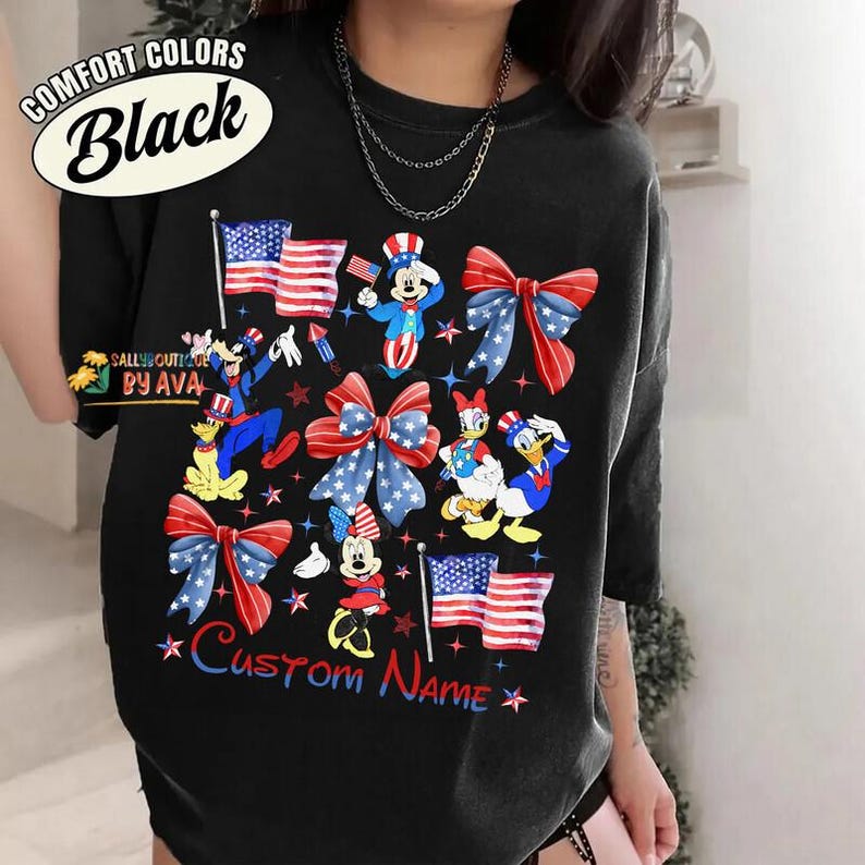 Camiseta de Disneyland Mickey y sus amigos para el 4 de julio, camiseta familiar de Disneyland, camiseta de DisneyTrip, camiseta del 4 de julio, Día de la Independencia, camiseta del 250 aniversario imagen 3