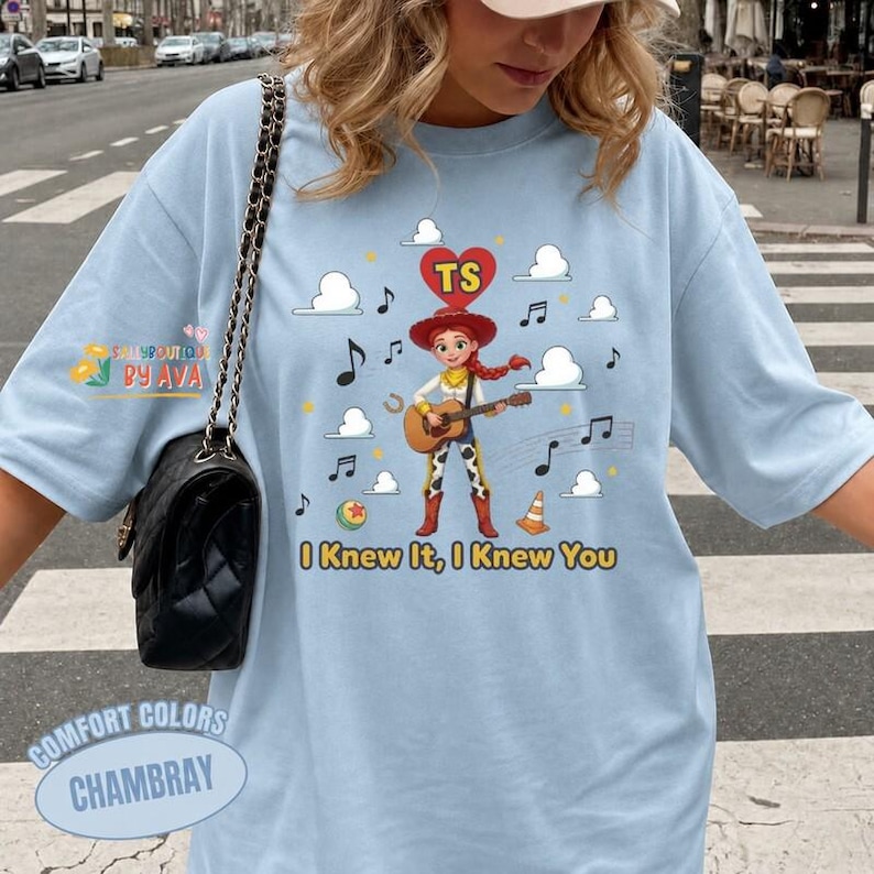 Disney Toy Story 5 I Knew It, I Knew You Music Shirt, Toy Story 5 Movie 2026, Jessie Toy Story 5 Inspired Shirt image 2