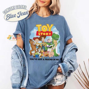 Retro Toy Story You've Got a Friend in Me Shirt, Disneyland Toy Story Characters Tee, Woody Buzz Jessie, Disneyland Family Matching Shirt Bild 2