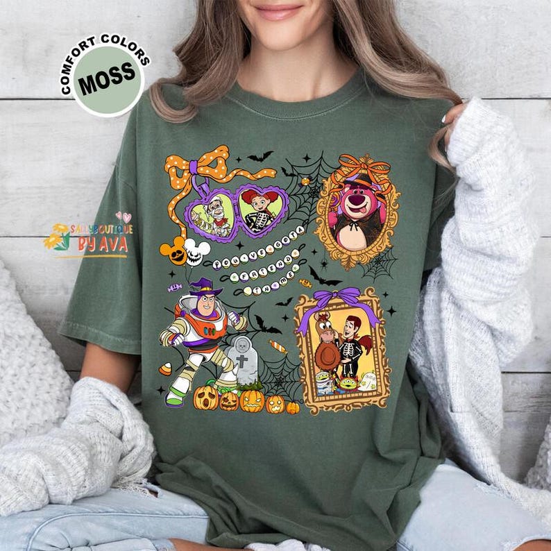 Camiseta Comfort Colors® Coquette de Toy Story para Halloween, Camiseta de Disneyland para Halloween, Camiseta vintage de Toy Story, Fiesta de Mickey No Tan Aterradora 2026 imagen 5
