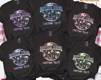 Comfort Universal Studios Hologram Custom Shirt, Universal Studio Trip Shirt, Family Vacation Shirt, Universal Studio, Magic Kingdom