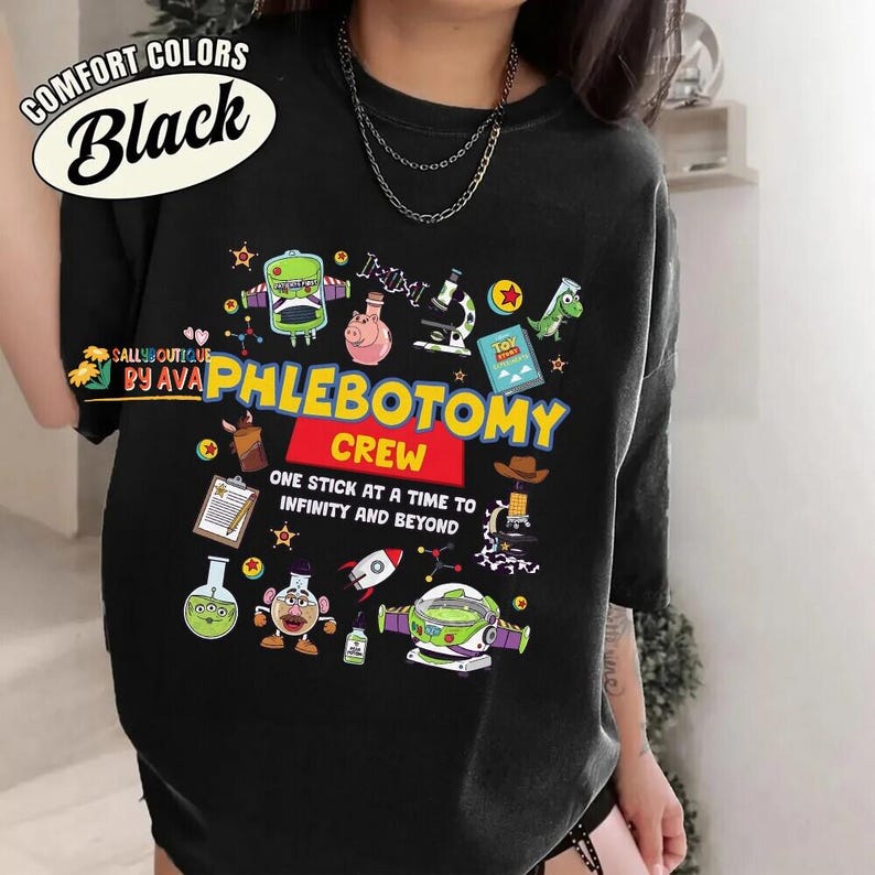 Disneyland Toy Story Lab Week 2026 Shirt, Buzz Lightyear Woody Lab Story, Lab Team Shirt, Phlebotomist Lab Assistant Clinical Laboratory image 2