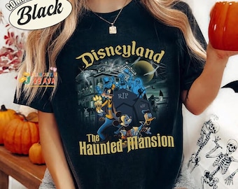 Haunted Mansion WDW Disneyland Halloween Shirt, Mickey & Friends Hitchhiking Ghosts Tee, Welcome Foolish Mortals Shirt, Halloween Shirt