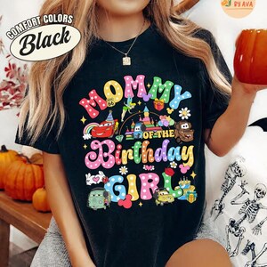 Custom Disneyland Cars Family Birthday Shirts, Lightning McQueen Cars Sally Tow Mater Shirt, Family Matching Birthday Shirt, Birthday Gifts afbeelding 4