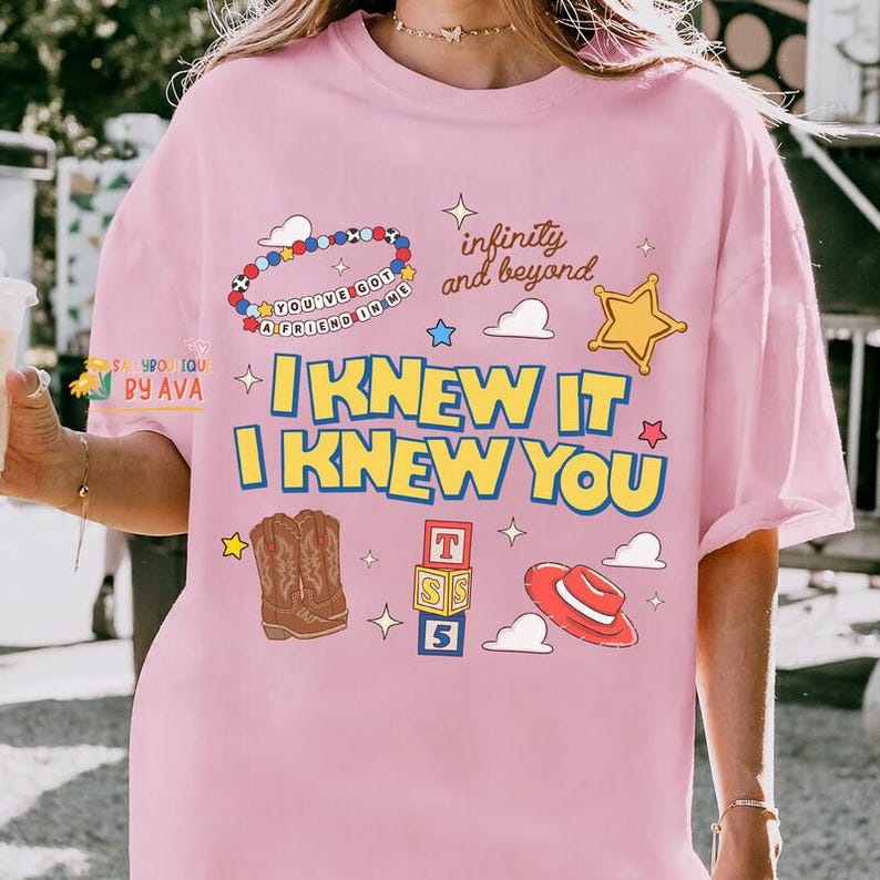 Disneyland Pixar Toy Story 5 I Knew It I Knew You Shirt, Toy Story Season 5 Shirt, Toy Story Land You've Got a Friend In Me Adult Kids Shirt image 6