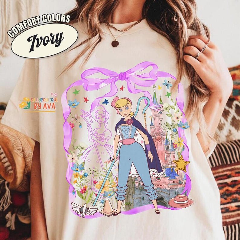 Coquette Bow Disneyland Pixar Toy Story 5 Shirt, LilyPad Smarty Pans Buzz Woody, Magic Kingdom Magical Castle Tee, WDW Disneyland Girl Trip image 6