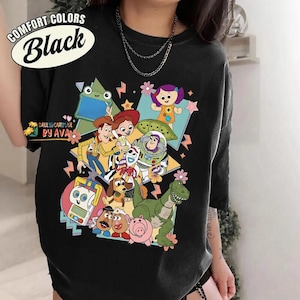 Retro Toy Story 5 You've Got A Friend In Me Shirt, Woody Buzz Lightyear Rex Tee, WDW Disneyland Family Vacation 2026 Trip, Pixar Fest Shirt image 5