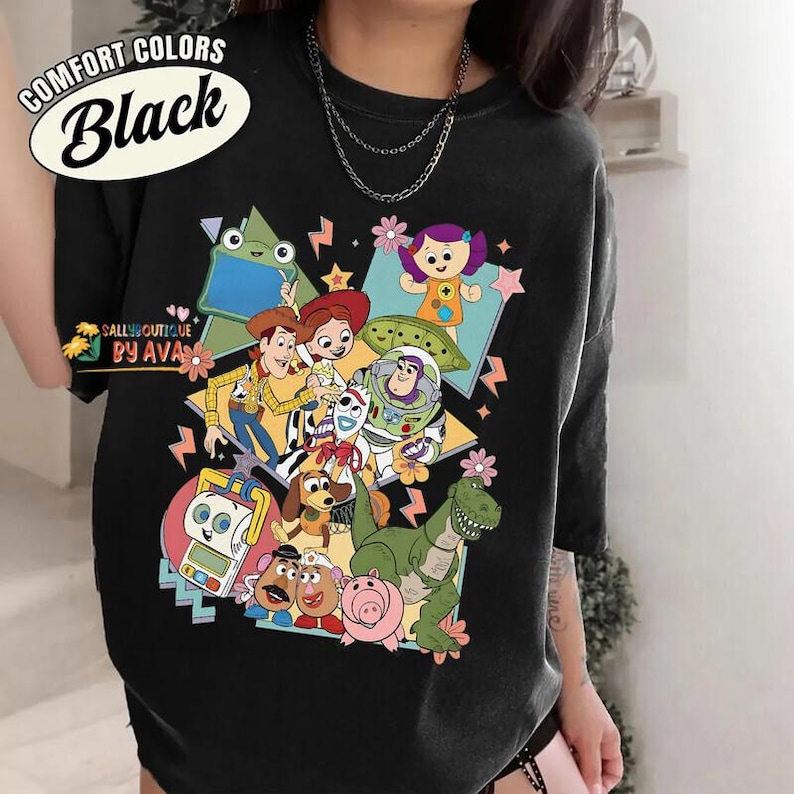 Retro Toy Story 5 You've Got A Friend In Me Shirt, Woody Buzz Lightyear Rex Tee, WDW Disneyland Family Vacation 2026 Trip, Pixar Fest Shirt image 5
