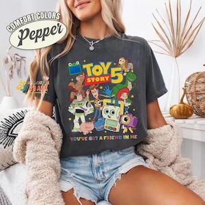 Disneyland Pixar Toy Story 5 You've Got A Friend In Me June 19 Shirt, Woody Buzz Etch Lenny Mr Spell Lilypad, Family Vacation 2026 Trip image 3