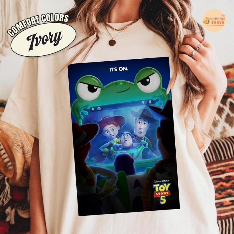 Disneyland Pixar Toy Story 5 Shirt, Lilypad Toy Story Shirt, Woody Buzz Lightyear Jesie Lilypad Shirt, Disneyland Group Matching Shirt image 1