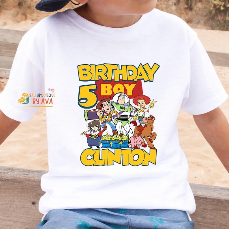 Custom Disneyland Toy Story Birthday Boy Family Matching Shirt, Pixar Toy Story Birthday Squad Shirt, Disneyland Birthday Vacation Tees afbeelding 2