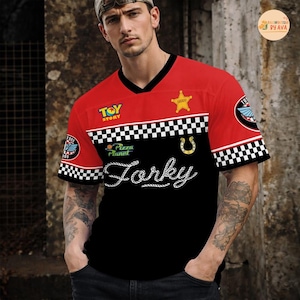 Custom Disneyland Toy Story Forky Football Jersey, Croptop Football Jersey, Disneyland Shirt, Disneyland Birthday Gift for Kids image 2