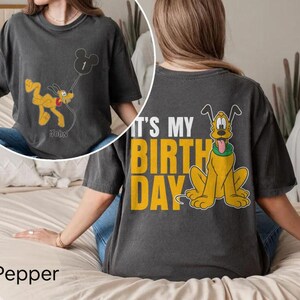 Custom Name Age Disneyland Mickey and Friends With Balloon Shirt, Personalized It's My Birthday Gift, Disneyland Family Matching Shirt 2026 image 4