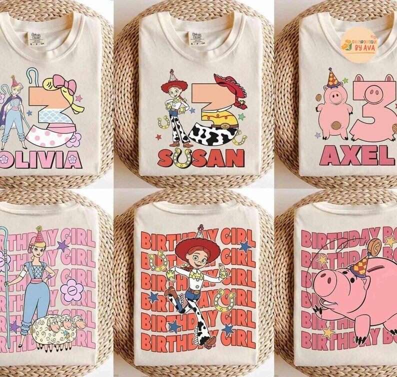 Disneyland Toy Story Birthday shirts, Disneyland Birthday Squad Crew Boy Girl shirts, Toy Story Birthday Family Shirt, Birthday Party afbeelding 3