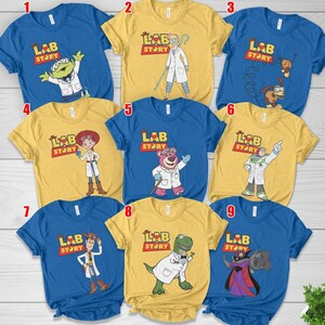 Disneyland Toy Story Lab Week 2026 Shirt, Buzz Lightyear Woody Jessie Bo Peep Lab Story 2026, Lab Team, Med Lab Clinical Laboratory image 2
