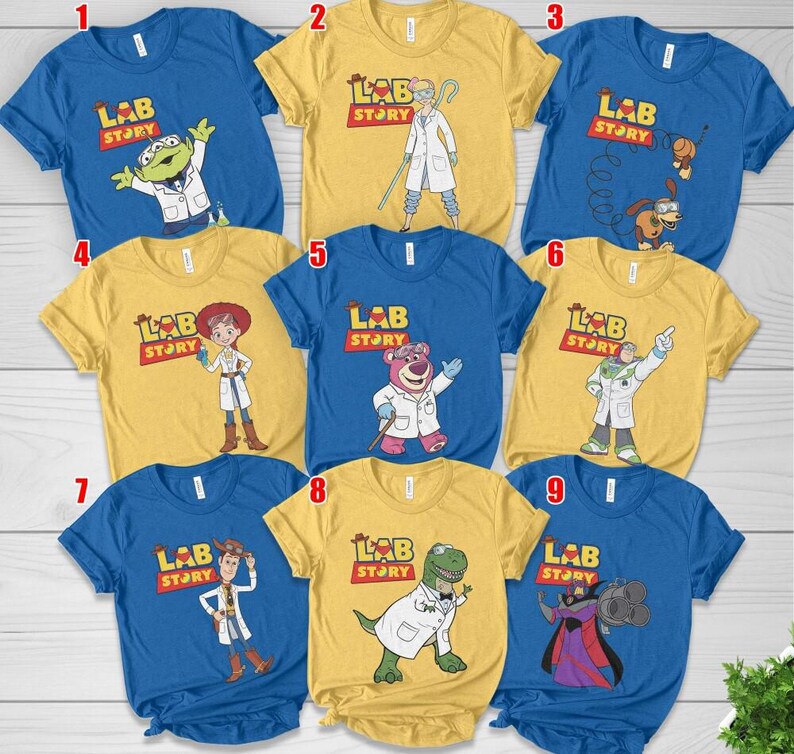 Disneyland Toy Story Lab Week 2026 Shirt, Buzz Lightyear Woody Jessie Bo Peep Lab Story 2026, Lab Team, Med Lab Clinical Laboratory image 2