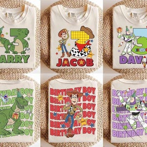 Custom Disneyland Toy Story Birthday shirts, Disneyland Birthday Squad Crew Boy Girl shirts, Toy Story Birthday Family Shirt, Birthday Party image 2