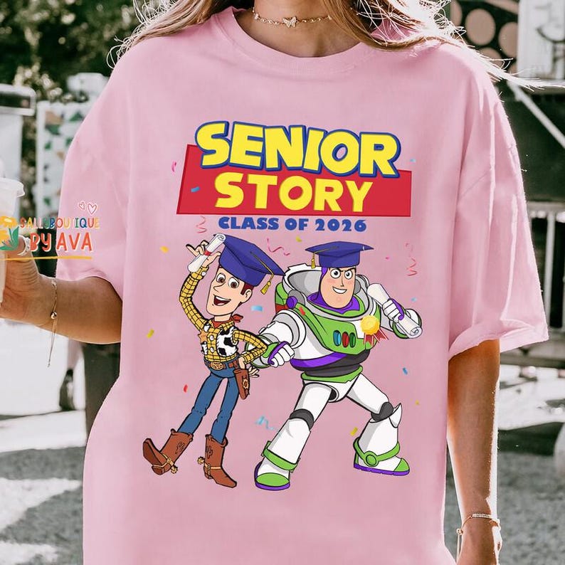 Disneyland Pixar Toy Story To Senior Story Class of 2026 Shirt, Graduation 2026 Family Trip Shirt, Woody Buzz Lightyear, Graduation Senior image 5