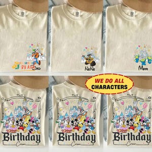 Custom All Disneyland Birthday Shirt, Best Birthday Ever, Disneyland Birthday Boy Girl, Birthday Squad, Mickey and Friends Birthday Trip Tee image 1