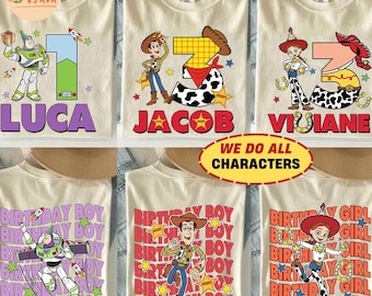 Camisetas personalizadas de cumpleaños de Toy Story de Disneyland, camisetas para niño y niña del equipo de cumpleaños de Disneyland, camiseta familiar de cumpleaños de Toy Story, fiesta de cumpleaños