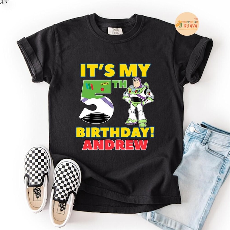 Personalized Toy Story Buzz Lightyear Birthday Shirt, Disneyland It’s My Birthday Shirt, Custom Name Birthday Shirt, Birthday Gifts For Ki zdjęcie 1