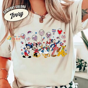 Mickey and Friends Disneyland 4th Of July Independence Day Shirt, America Shirt, Independence Day, Disneyland Patriotic 250 Years Shirts image 5