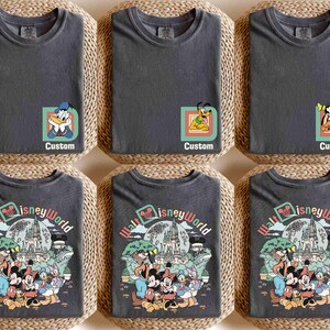 Custom Retro Walt DisneyWorld Shirt, Custom Name Disneyland 2026 Shirt, Mickey And Friends Shirt, Personalized Disneyland Matching Tee image 3