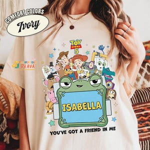 Custom Toy Story 5 Movie Shirt, Lilypad Buzz Lightyear Woody Jessie Toy Story Land You've Got a Friend In Me, Disneyland Group Shirt imagem 2
