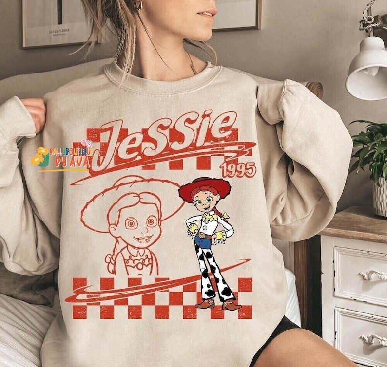 Retro Disneyland Pixar Toy Story All Characters Villains Checkered Signature Shirt, Woody, Buzz, Jessie, Bo Peep,Personalized Group Matching image 5