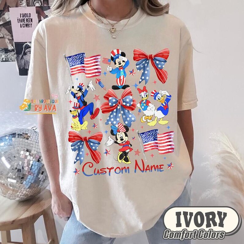 Camiseta de Disneyland Mickey y sus amigos para el 4 de julio, camiseta familiar de Disneyland, camiseta de DisneyTrip, camiseta del 4 de julio, Día de la Independencia, camiseta del 250 aniversario imagen 5